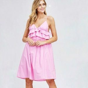 🤩Ruffled Spaghetti Strap Dress